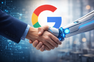 Persona trabajando en SEO y contenido digital para posicionar un blog en Google y motores de inteligencia artificial